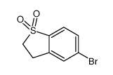 5-bromo-2,3-dihydro-1-benzothiophene 1,1-dioxide结构式