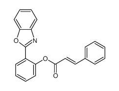 [2-(1,3-benzoxazol-2-yl)phenyl] 3-phenylprop-2-enoate Structure