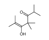 5-hydroxy-2,4,4,6-tetramethylhept-5-en-3-one结构式