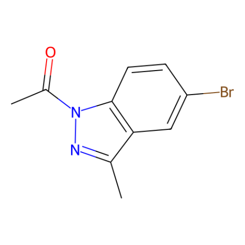 1-(5-溴-3-甲基-1H-吲唑-1-基)乙酮结构式
