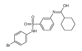 N-[3-[(4-bromophenyl)sulfamoyl]phenyl]cyclohexanecarboxamide结构式