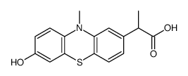 7-Hydroxy-10,α-dimethyl-10H-phenothiazine-2-acetic acid Structure