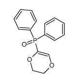 (5,6-dihydro-p-dioxin-2-yl)diphenylphosphine oxide Structure