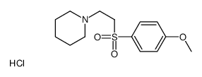 1-[2-(4-methoxyphenyl)sulfonylethyl]piperidine,hydrochloride Structure