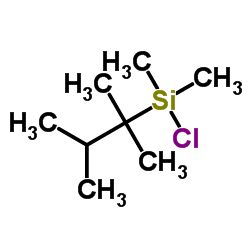 Chloro(2,3-dimethyl-2-butanyl)dimethylsilane Structure