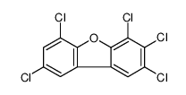 2,3,4,6,8-pentachlorodibenzofuran Structure