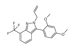 2-allyl-3-(2,4-dimethoxyphenyl)-7-(trifluoromethyl)-2H-indazole结构式