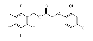 (2,3,4,5,6-pentafluorophenyl)methyl 2-(2,4-dichlorophenoxy)acetate Structure