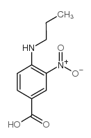 3-硝基-4-丙基氨基苯甲酸结构式