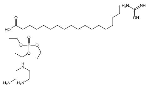 N'-(2-aminoethyl)ethane-1,2-diamine,octadecanoic acid,triethyl phosphate,urea Structure