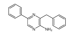 3-benzyl-5-phenylpyrazin-2-amine Structure