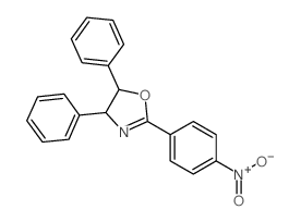 2-(4-nitrophenyl)-4,5-diphenyl-4,5-dihydro-1,3-oxazole结构式