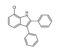 7-chloro-2,3-diphenyl-1H-indole Structure