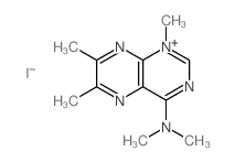 N,N,1,6,7-pentamethyl-2H-pteridin-4-amine结构式