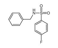 N-苄基-4-氟苯磺酰胺结构式