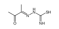 (3-oxobutan-2-ylideneamino)thiourea Structure
