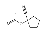 1-ACETOXYCYCLOPENTANECARBONITRILE结构式