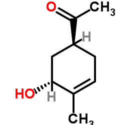 Ethanone, 1-[(1S,5R)-5-hydroxy-4-methyl-3-cyclohexen-1-yl]- (9CI) Structure