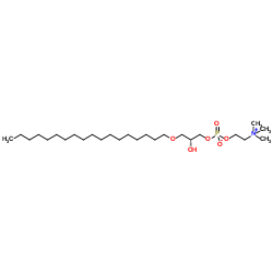 Γ-O-十八烷基-L-Α-溶血卵磷脂结构式