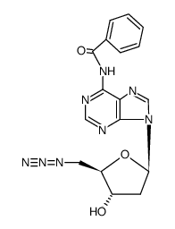 5'-azido-N6-benzoyl-2',5'-dideoxy-adenosine Structure