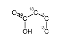 butanoic acid-13C4结构式