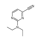 2-(diethylamino)pyrimidine-4-carbonitrile结构式
