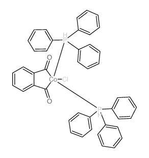 Cobalt,chloro(1,2-phenylenedicarbonyl)bis(triphenylphosphine)-, (TB-5-22)-结构式