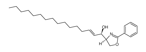 erythro-4-(1-hydroxy-2-hexadecenyl)-2-phenyl-Δ2-oxazoline Structure