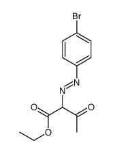 ethyl 2-[(4-bromophenyl)diazenyl]-3-oxobutanoate结构式