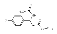 (R)-N-乙酰基-4-氯-beta-苯丙氨酸甲酯结构式
