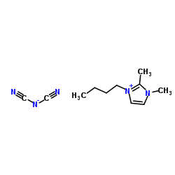 1-丁基-2,3-二甲基咪唑二氰胺盐结构式