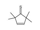 2,2,5,5-tetramethylcyclopent-3-ene-1-thione结构式