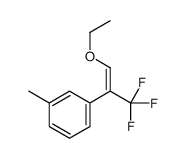 Benzene, 1-[(1E)-2-ethoxy-1-(trifluoromethyl)ethenyl]-3-methyl- (9CI)结构式