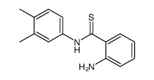 2-amino-N-(3,4-dimethylphenyl)benzenecarbothioamide结构式