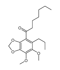 1-(6,7-dimethoxy-5-propyl-1,3-benzodioxol-4-yl)heptan-1-one Structure