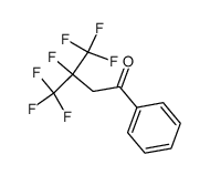 3,4,4,4-tetrafluoro-1-phenyl-3-(trifluoromethyl)butan-1-one结构式