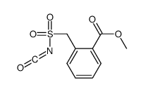 邻甲氧基羰基苄基磺酰基异氰酸酯结构式