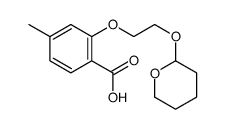 4-methyl-2-[2-(oxan-2-yloxy)ethoxy]benzoic acid结构式