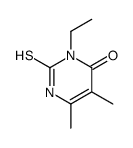 1-ethyl-6-hydroxy-4,5-dimethyl-1H-pyrimidine-2-thione Structure