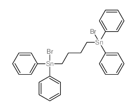bromo-[4-(bromo-diphenyl-stannyl)butyl]-diphenyl-stannane结构式