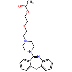 2-(2-(4-(二苯并[b,f][1,4]硫氮杂卓-11-基)哌嗪-1-基)乙氧基)乙基乙酸酯结构式