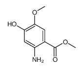 2-氨基-4-羟基-5-甲氧基苯甲酸甲酯结构式