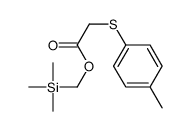 trimethylsilylmethyl 2-(4-methylphenyl)sulfanylacetate结构式