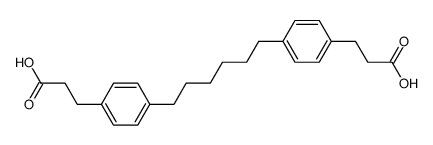3,3'-(4,4'-hexanediyl-di-phenyl)-di-propionic acid Structure