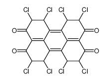 1,2,5,6,7,8,11,12-octachloro-1,2,5,6,7,8,11,12-octahydro-perylene-3,4,9,10-tetraone Structure