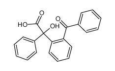 2-benzoyl-benzilic acid Structure