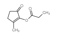 丙酸2-甲基-5-氧-1-环戊烯酯结构式