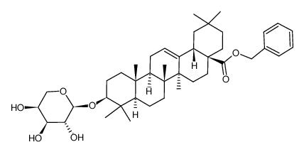 benzyl oleanolate 3-O-α-L-arabinopyranoside Structure