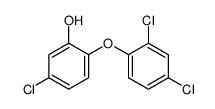 5-氯-2-(2,4-二氯苯氧基)苯酚结构式
