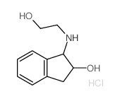 1-(2-hydroxyethylamino)-2,3-dihydro-1H-inden-2-ol结构式